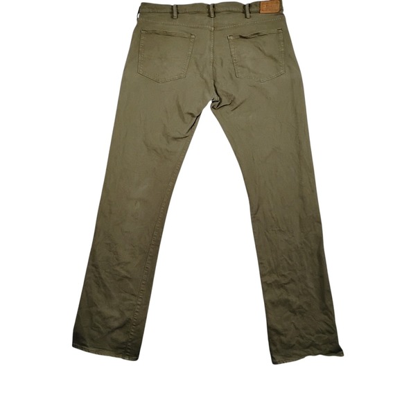 Polo Ralph Lauren Hampton Jeans Mens 40x38 Army Olive Green Relaxed Straight - Picture 2 of 8